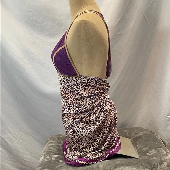 Leopard Print Purple Chemise - Picture 2 of 10